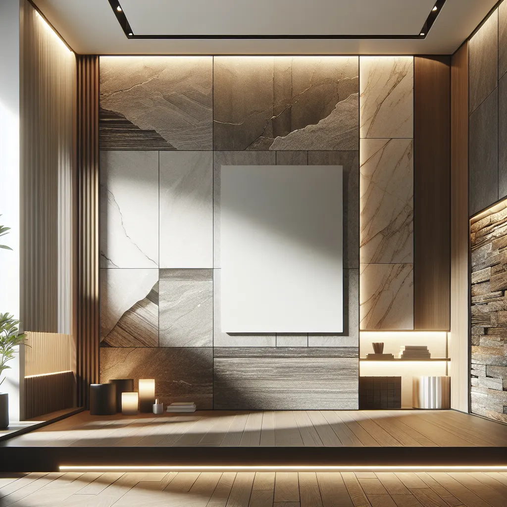 Ściany z efektem kamienia: panele PCV i płyty węglowe w nowoczesnym designie